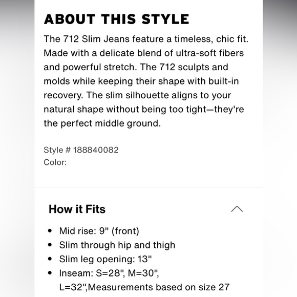 Levi's 712 Slim Light Blue Jeans - Picture 3 of 8